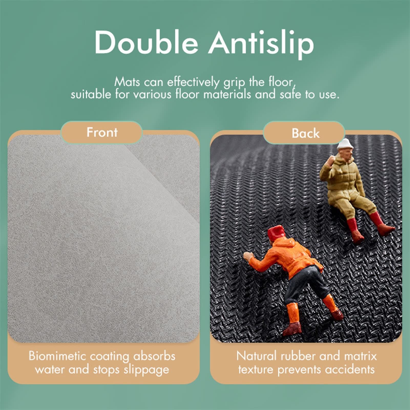 Alfombra de Baño Antideslizante Inicio Matera de baño Coral Fleece Cuarto de baño Alfombra Absorción de agua Sin deslizamiento Memoria Espuma Absorbente Lavable Alfombra Aseo Estera alfombras de Ducha