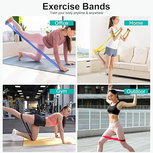 Miniatura 3 de Bandas de resistencia para entrenamiento, bandas de resistencia para entrenamiento en casa, estiramiento, entrenamiento de fuerza, terapia física,