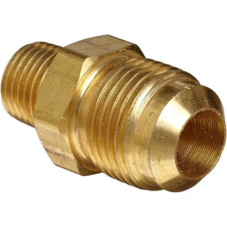 Anderson Metals 54048-0806 Brass Tube Fitting: Connecting 1/2" Flare to 3/8" NPT