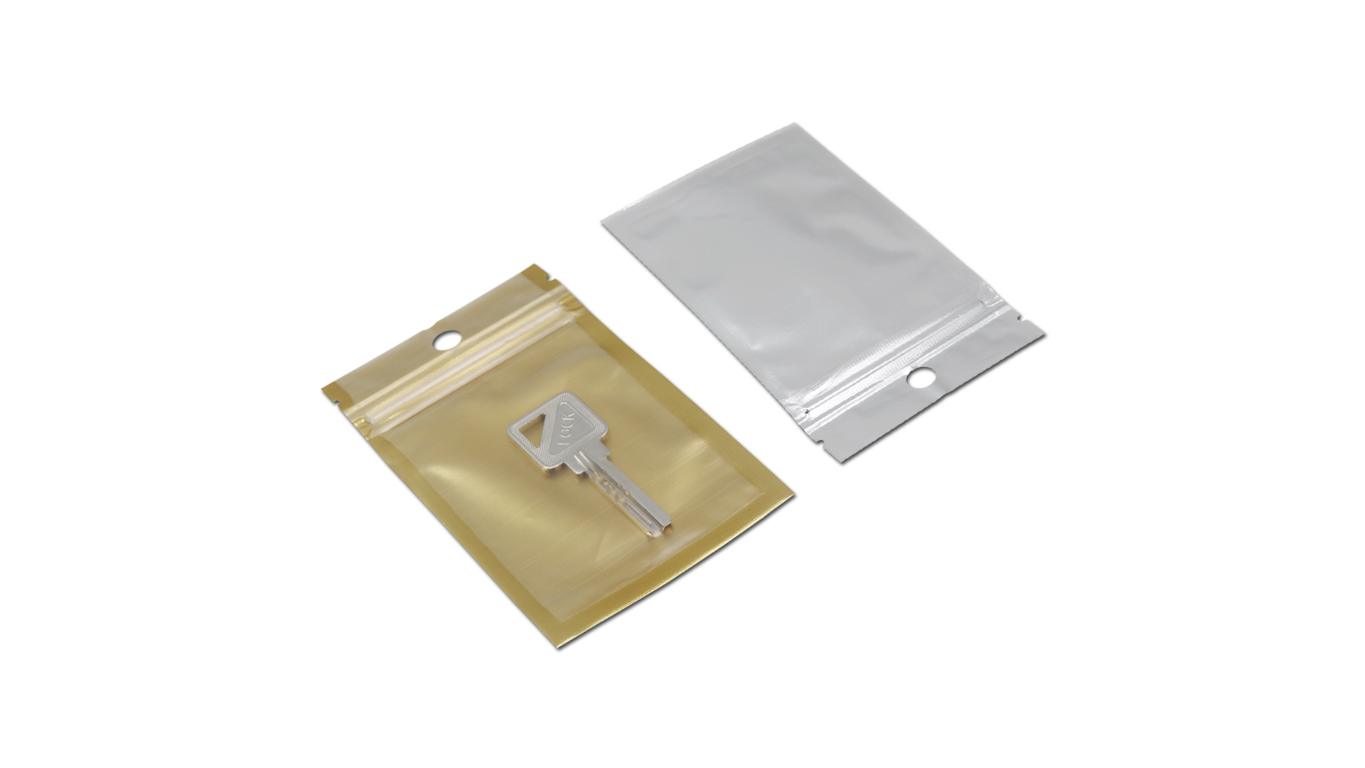 Amazon.co.jp: WACCOMT Pack ゴールド 透明パッケージ ジッパー