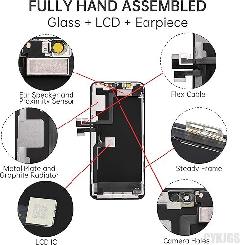 Miniatura 2 de Para iPhone 11 PRO Reemplazo de pantalla con altavoz de oído Sensor de proximidad 5.8 "11Pro Pantalla LCD Digitalizador 3D Touch Kit de reparación
