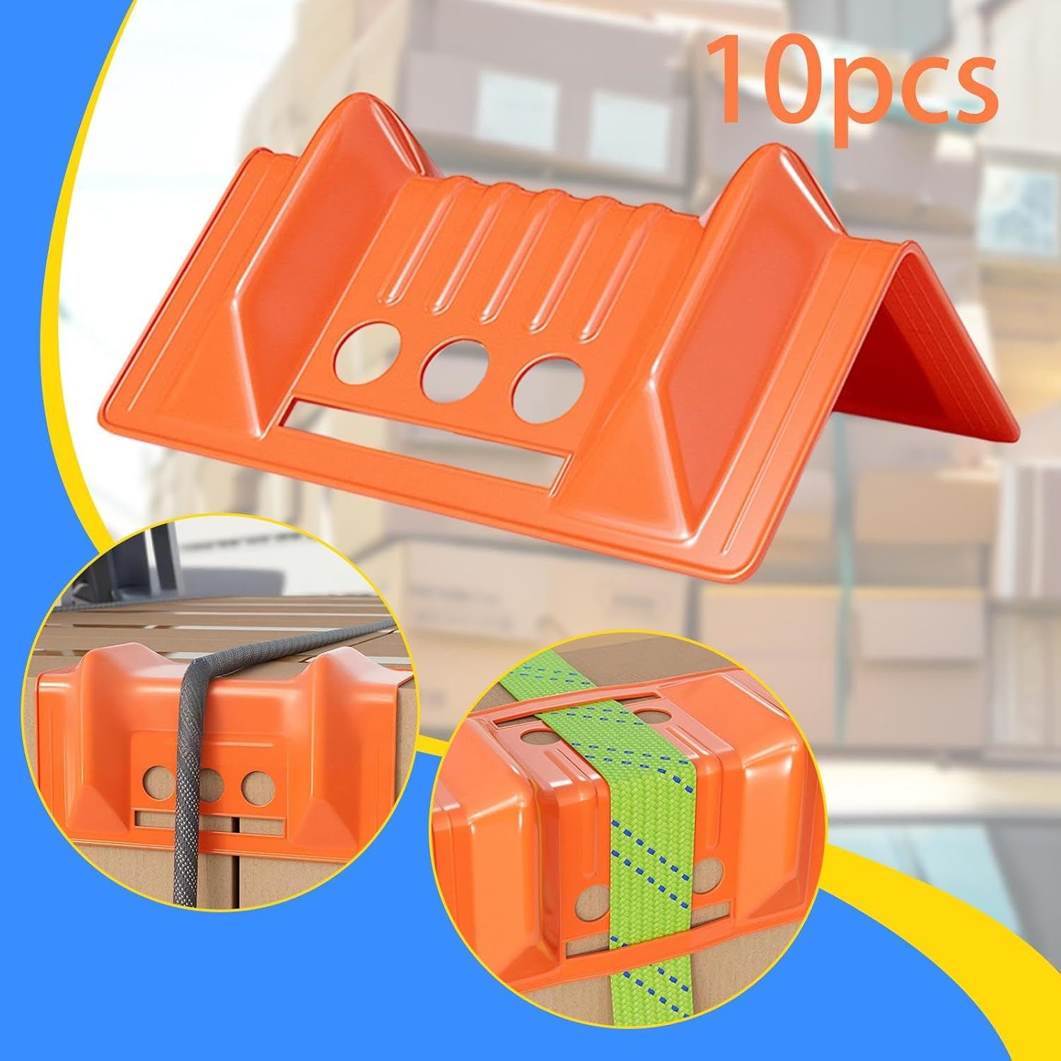Edge Corner Protectors Tie Down Strap Guards Cam Strap Accessories Stable Heavy Duty for Board Tie Down Ratchet Transport- 10pcs