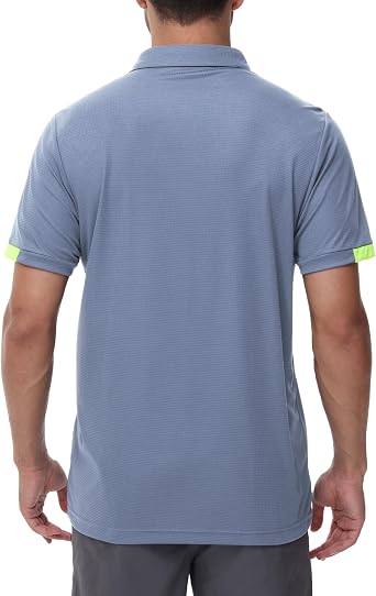 3 Pack Men's Golf Polo Shirts Short Sleeve Breathable Polo T Shirts Multipack