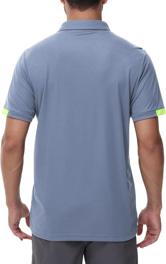 3 Pack Men's Golf Polo Shirts Short Sleeve Breathable Polo T Shirts Multipack