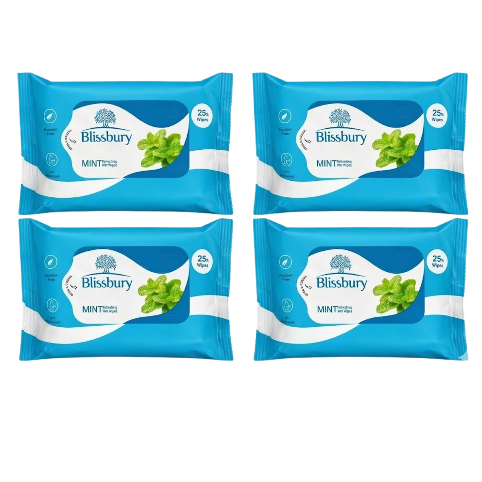 Face & Hand Wet Wipes | Gentle Cleansing Wet Tissues for Skin | Soft, Refreshing & pH Balanced Wipes for Daily Use | Skin Friendly Travel Wet Wipes for Men & Women (100 Wipes (Pack of 4), Mint)-image-44