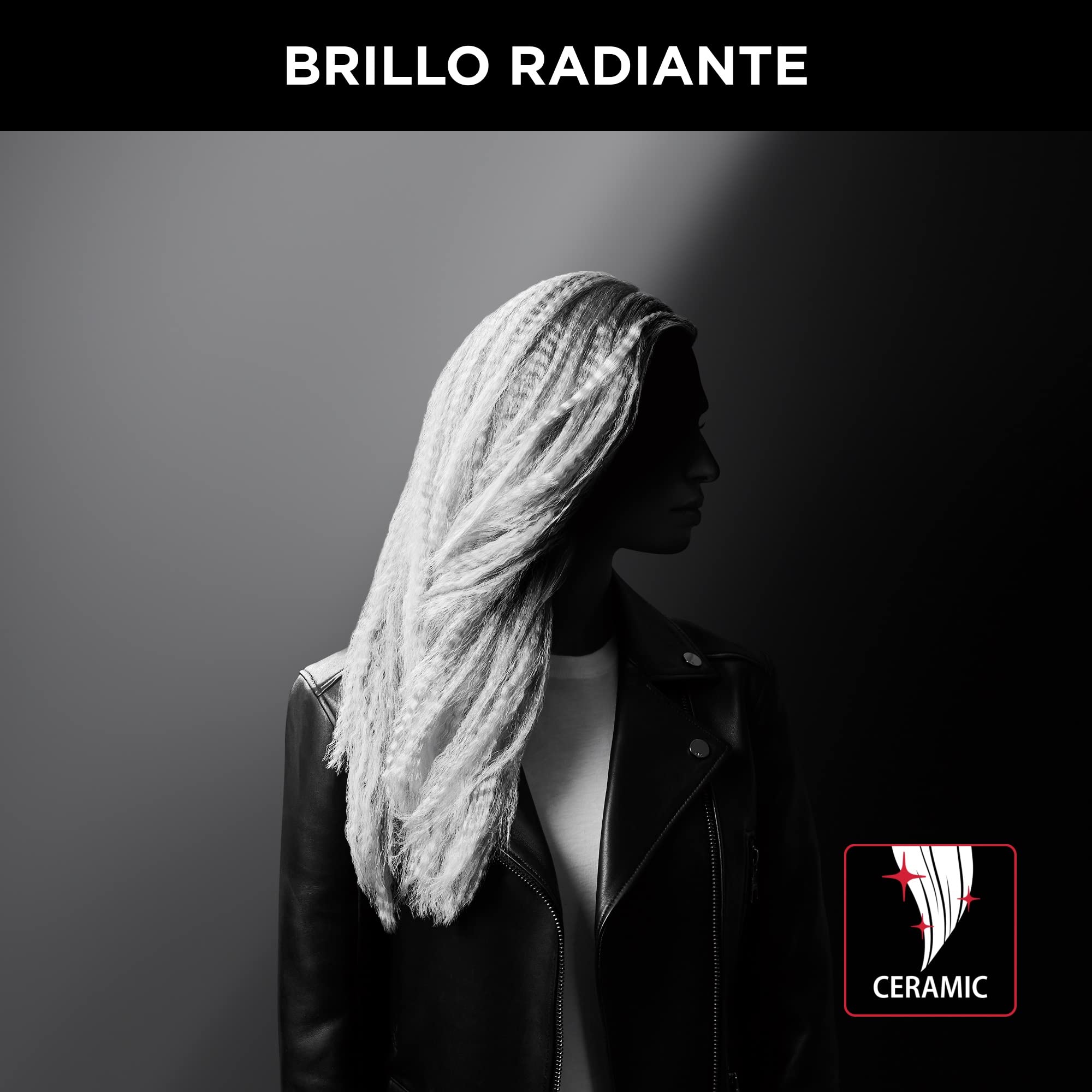 Rowenta x Karl Lagerfeld Looks Infinitos 9 en 1 CF422L- plancha pelo y rizador pelo, tenacillas, rizador de pelo, ondulador, cepillo pelo caliente, revestimiento cerámico, 190 °C, punta fría