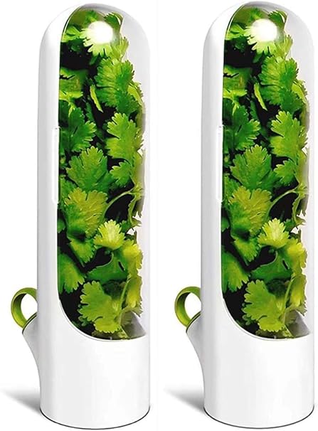 Amazon プレミアムバニラフレッシュキーピングカップとハーブ貯蔵容器 フレッシュハーブキーパー野菜保存 キーピングボトルバニラフレッシュ キーピングカップキッチン キッチン収納器具用 保存容器 キャニスター オンライン通販