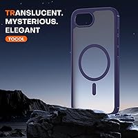 Vista 311 de TOCOL Funda magnética para iPhone 15 Pro Max, protección completa mejorada de la cámara, compatible con Magsafe, protección contra caídas, funda