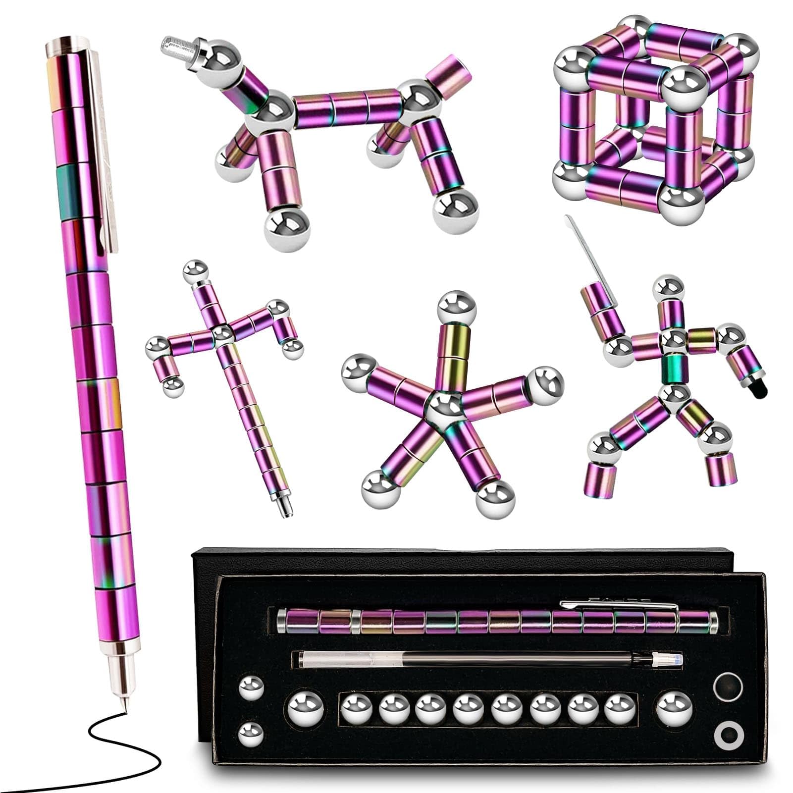 Fidget Pen Gifts for Boyfriend - Novelty Christmas Stocking Stuffers for Men Women Adults, Cool Gadgets Pens with Stylus, Gifts for Adults who Have Everything, for Men Women Him