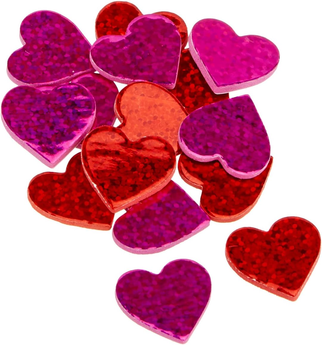 Amscan 150080 Valentine's Day Prismatic Foam Craft Hearts