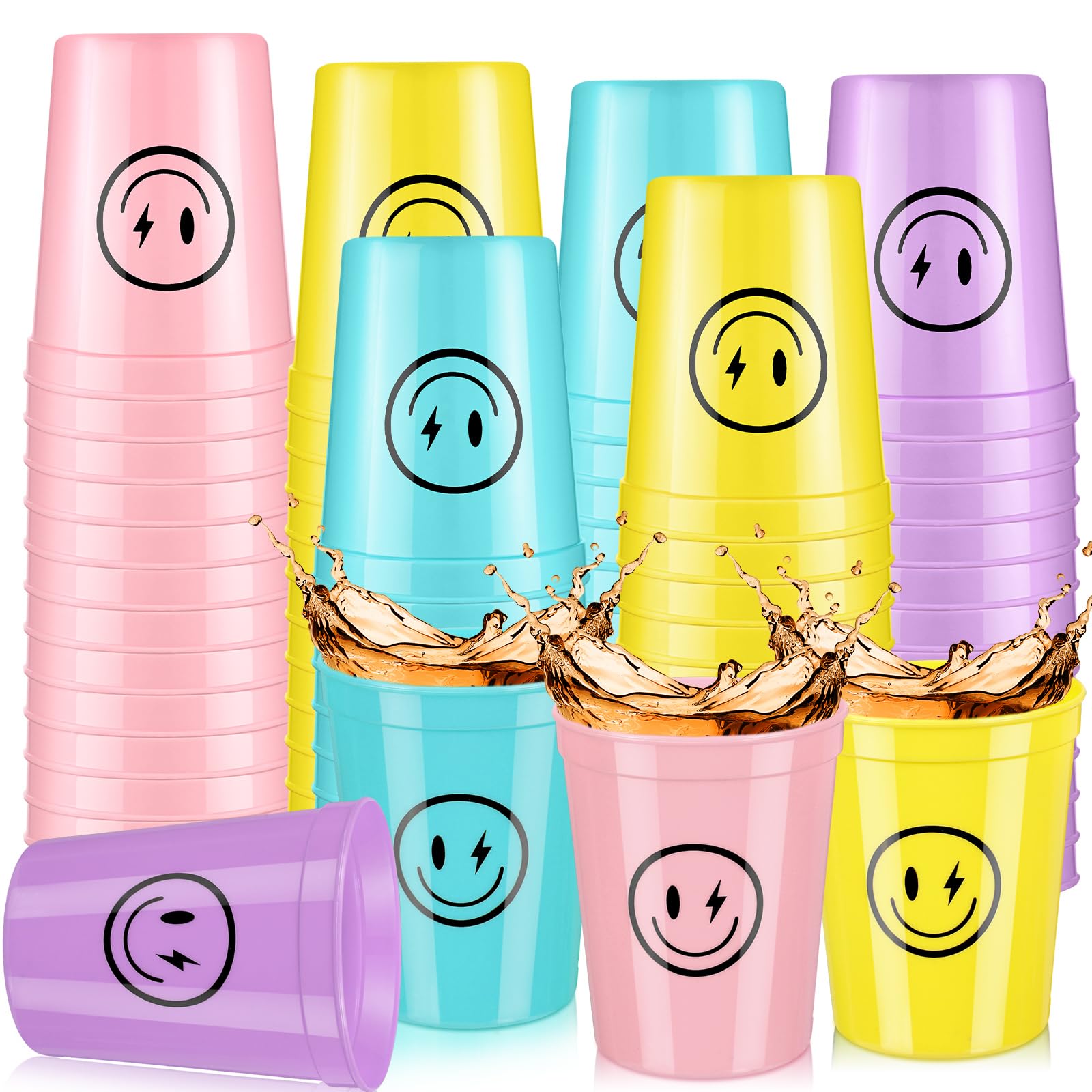 Gobelets plastique réutilisables anniversaire enfant et baby shower 473ml