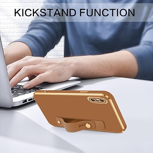 Miniatura 5 de VENINGO Funda para iPhone X, iPhone XS, funda para iPhone X/XS, ajuste delgado, suave, con pulsera ajustable, resistente a los arañazos, a prueba de
