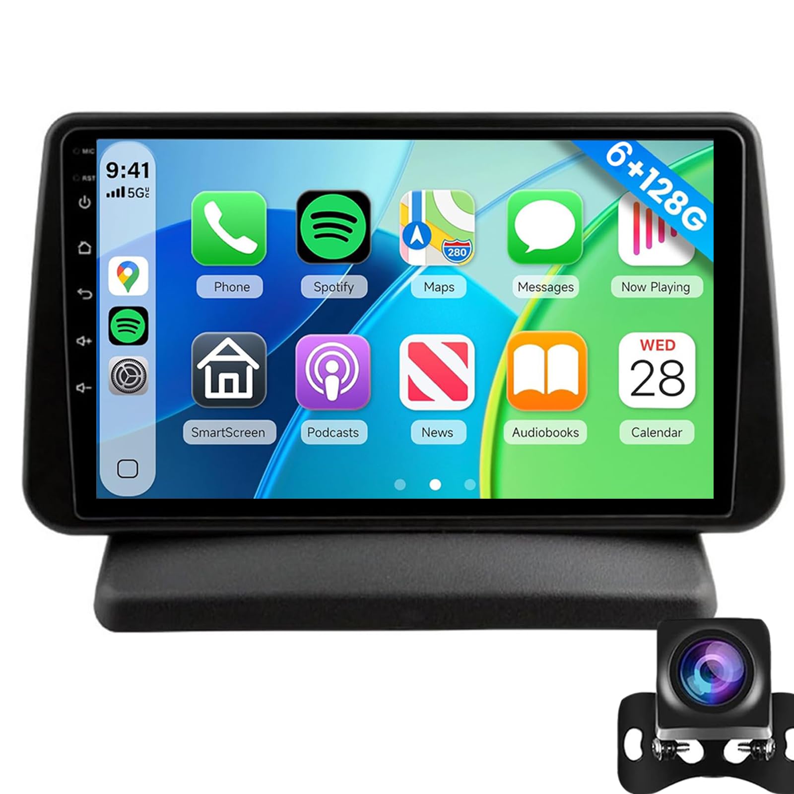 CarPlay Android Car Radio For Nis-san Note E11 2005–2013 9-Inch Touchscreen Car Radio With Wireless Android Auto GPS Navigation WiFi Bluetooth FM/RDS/DSP/SWC And Rear Camera(Color:8 Core 8+128G)