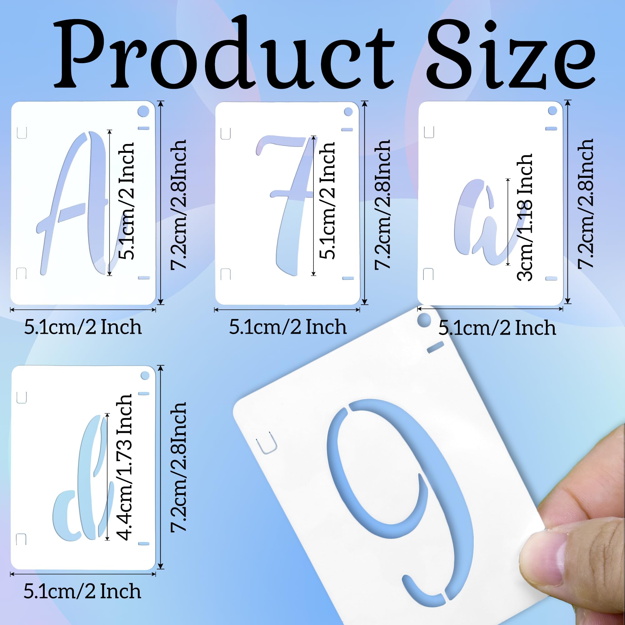 NFAA Competition Target Calligraphy Stencil Template Kit - 7 Reusable ...