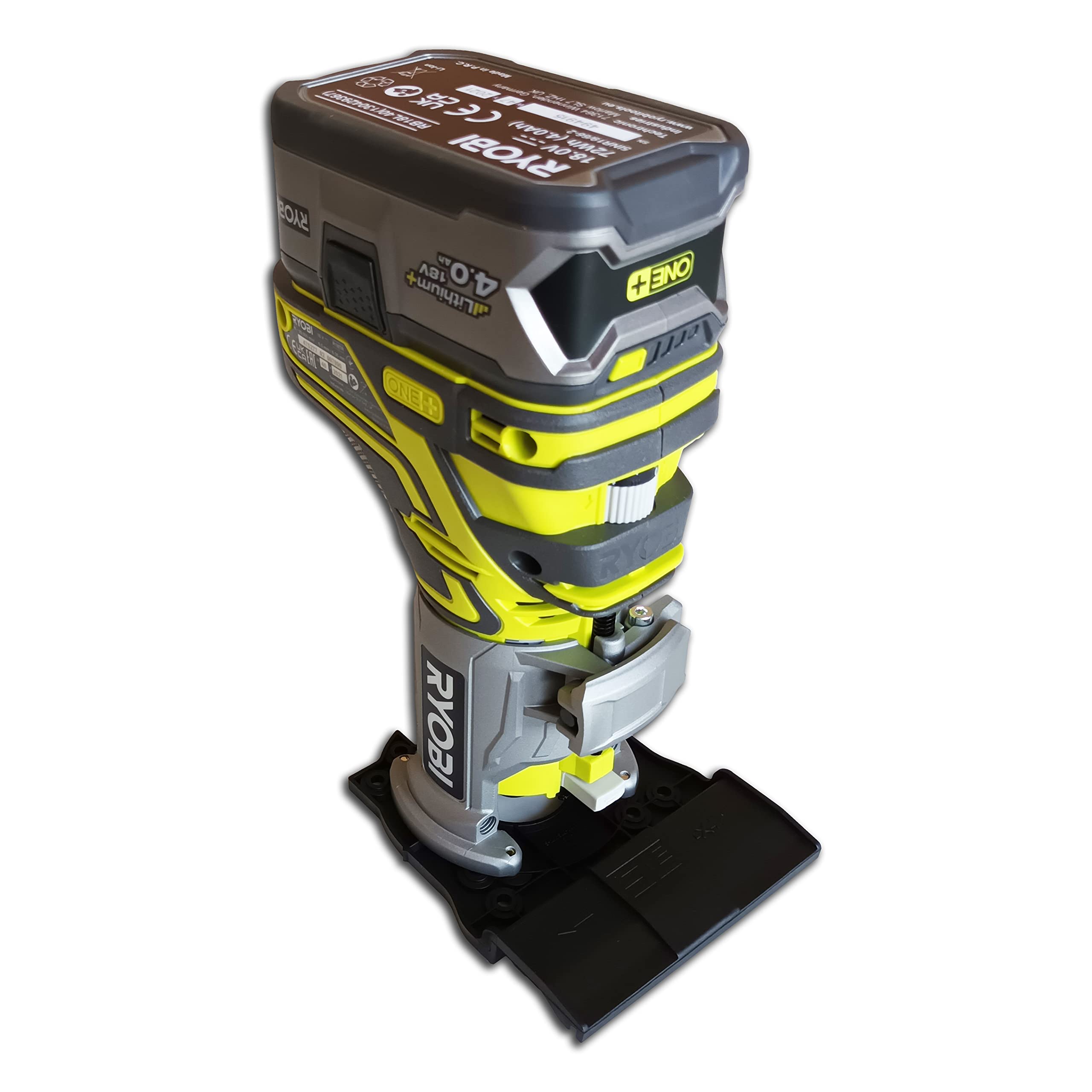 Adaptateur de rail de guidage professionnel pour Ryobi R18TR / RTR18 / AEG BOF 18BL2 Ridgid 18-Volt-Octane™ pour rail de guidage Makita/Bosch/Festool/Mafell pour défonceuse, défonceuse de bordure