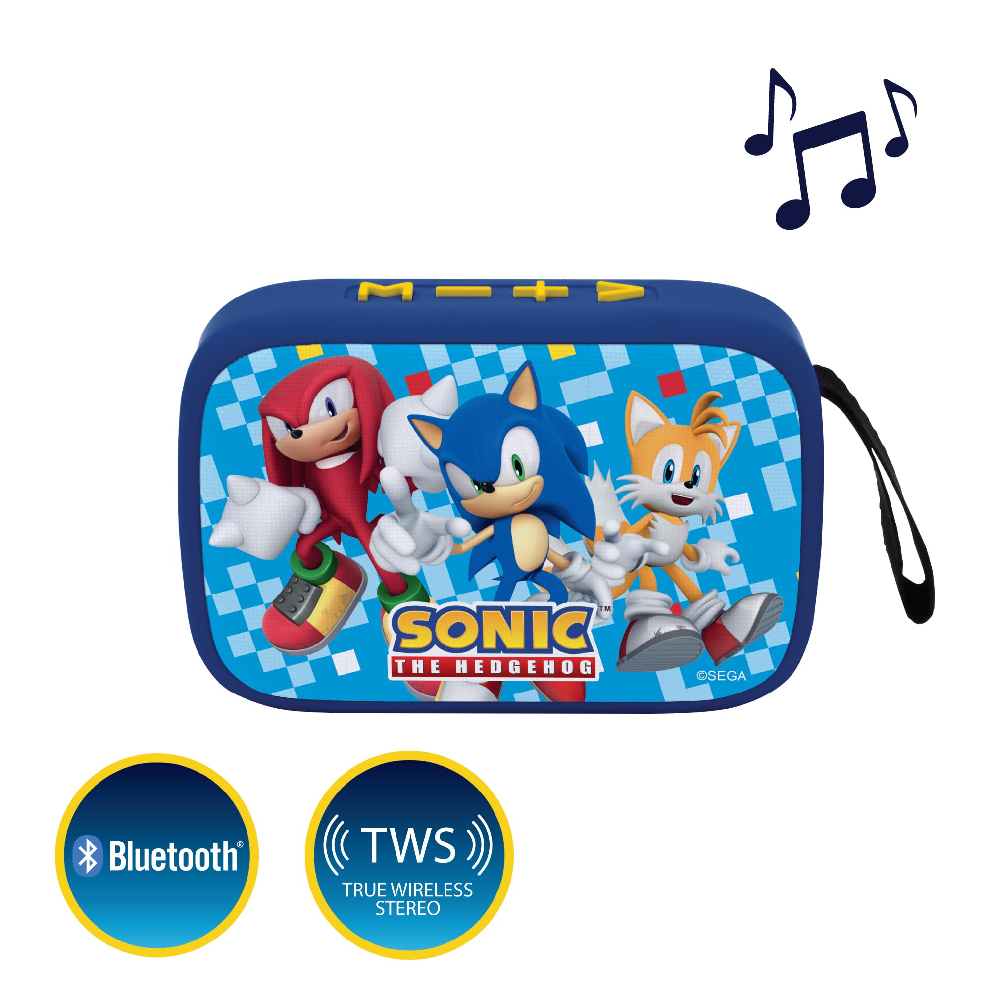 LEXIBOOK, SEGA Sonic the Hedgehog, Portable Bluetooth Speaker