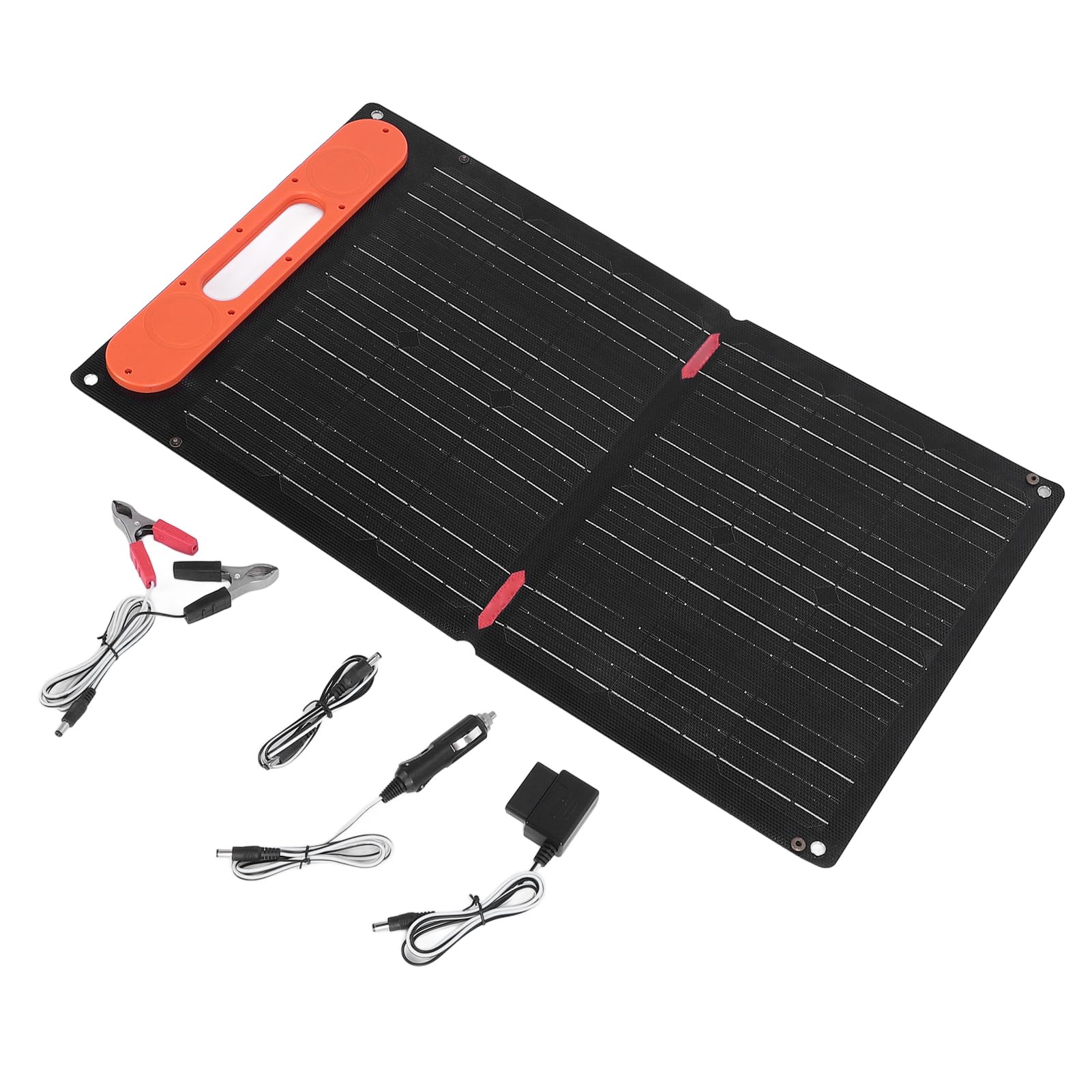 Cargador de Panel Solar Portátil de 60 W, Cargador Solar ETFE de Doble Cara con Puerto USB C de Carga Rápida, Ideal para Uso en Camping y Vehículos Recreativos