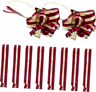 Wedding Pull Bows 10pcs Plastic Ribbon Bow Car Decoration | Easy to Assemble, Wrinkle Resistant, Break Resistant, Birthday Crafts Use, Party Decor, Gift Wrapping Supplies