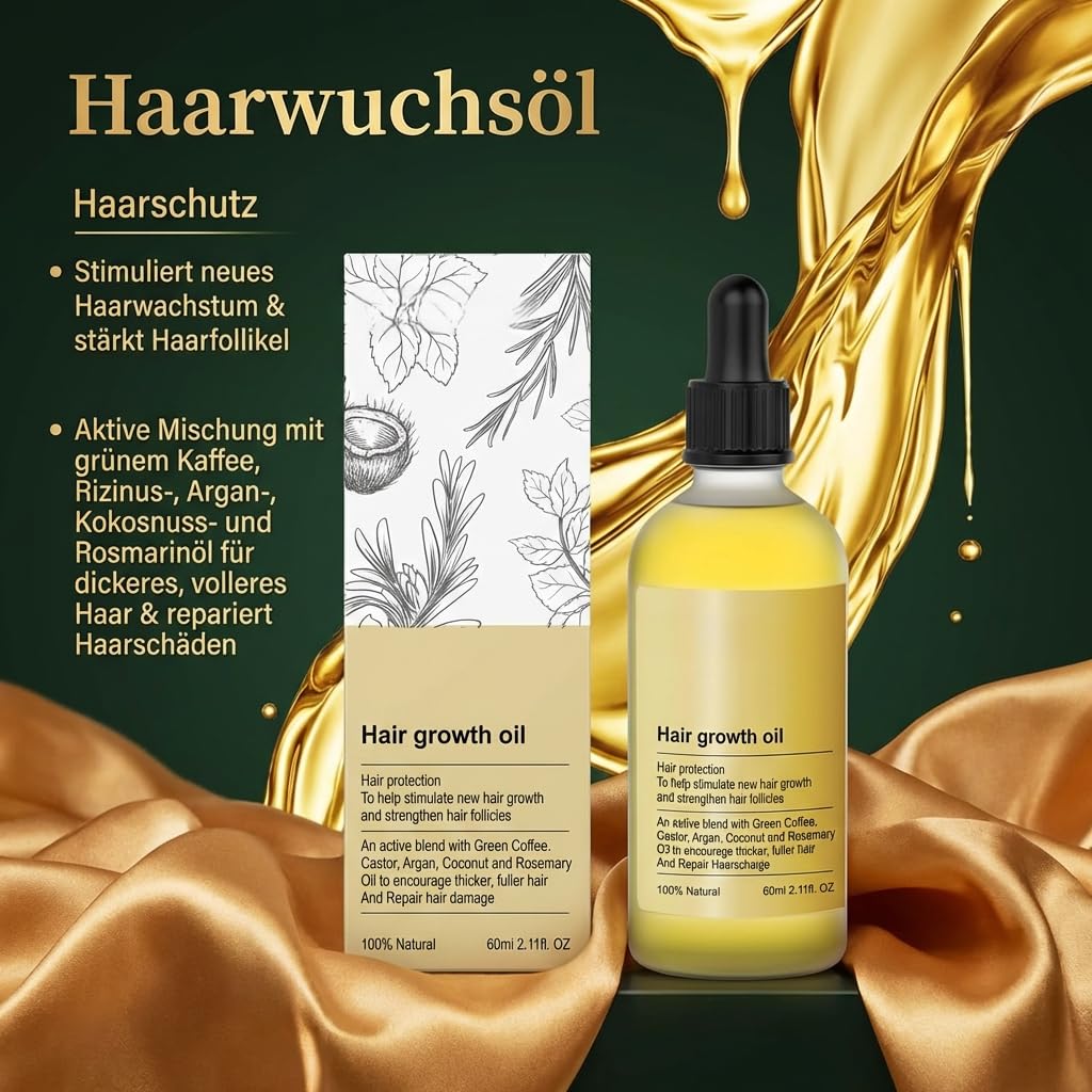 Teluni BabboSow Haaröl-Rosmarin-Haarpflege—Rosmarinöl Haarkur Für Dichtes Haar Und Gesunde Kopfhaut Reparierendes Haaröl Mit Natürlichen Inhaltsstoffen Für Glanz Und Geschmeidigkeit (3 Stück)