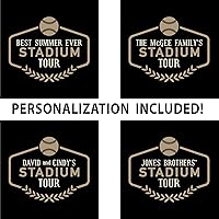 Vista 23 de HolyCowCanvas Personalized Canvas Baseball Stadium Map Tracker with Push Pins, Parks Bucket List, Customized Baseball Gift Stadiums Push Pin USA