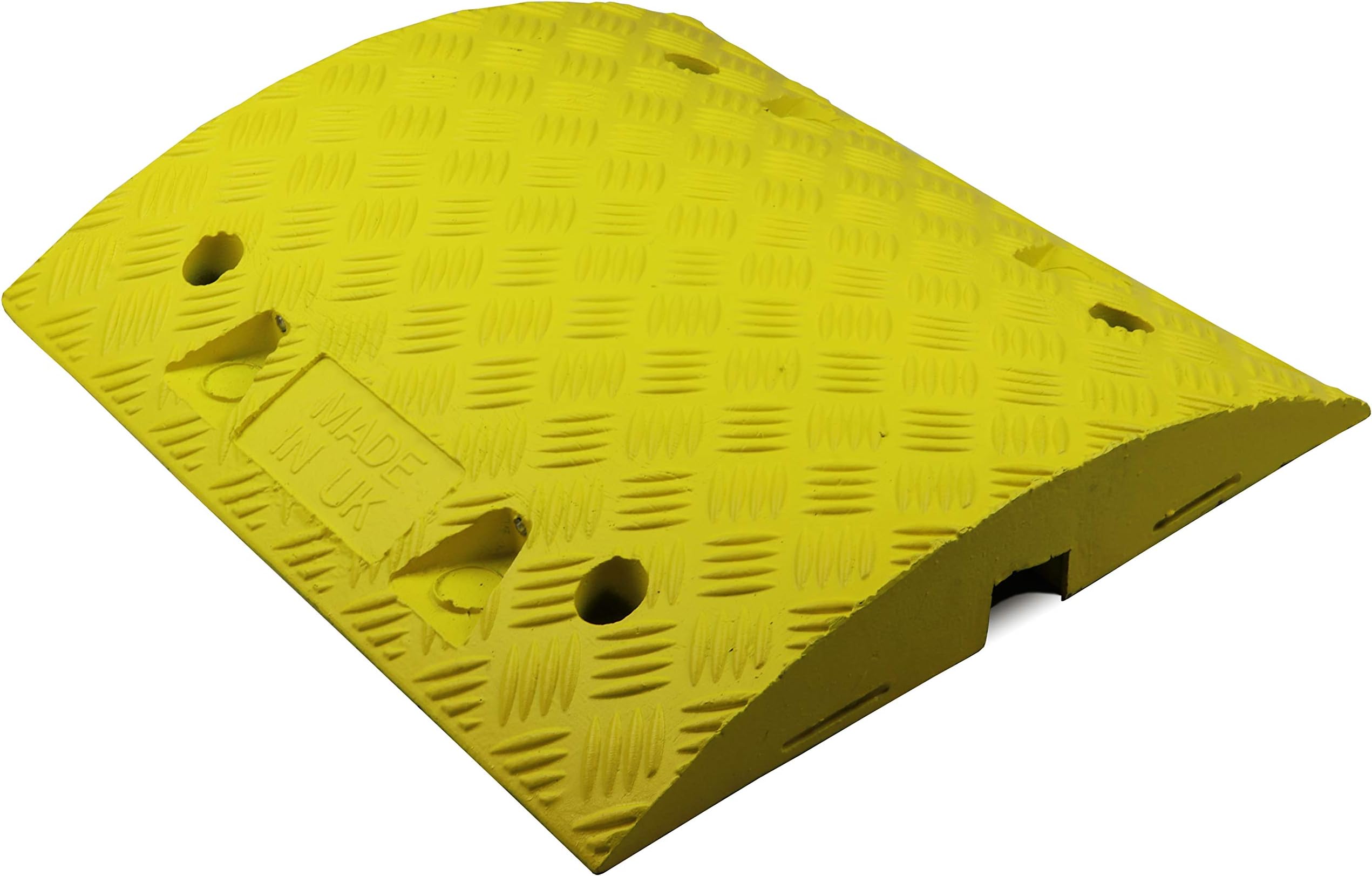Heavy Duty Speed Ramp Mid Sections in YELLOW/BLACK - Speed Bump - Sleeping Policeman Safety Car Ramps to Enable Traffic Calming 50mm & 75mm Street Solutions UK (Yellow, 50mm)