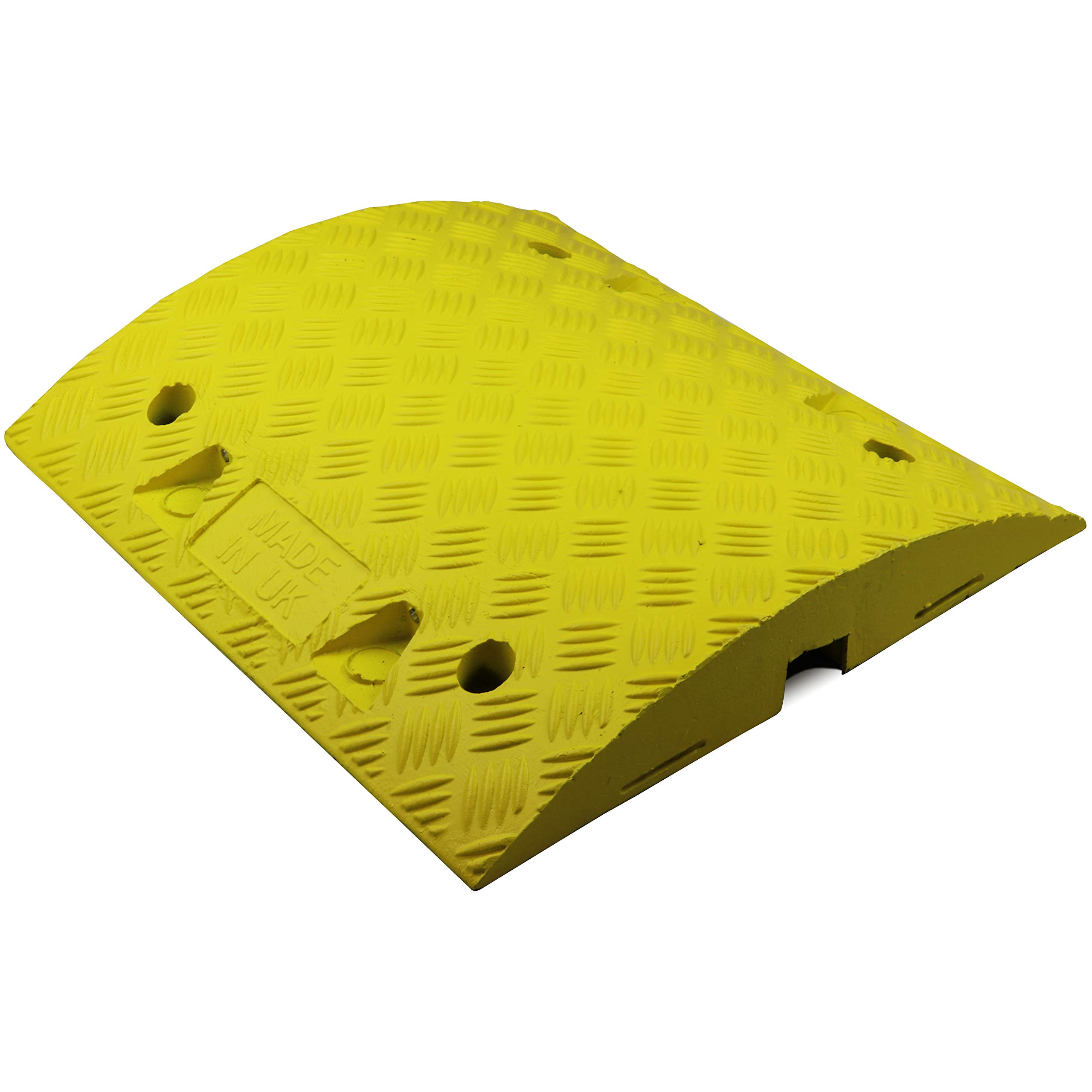 Heavy Duty Speed Ramp Mid Sections in YELLOW/BLACK - Speed Bump - Sleeping Policeman Safety Car Ramps to Enable Traffic Calming 50mm & 75mm Street Solutions UK (Yellow, 50mm)