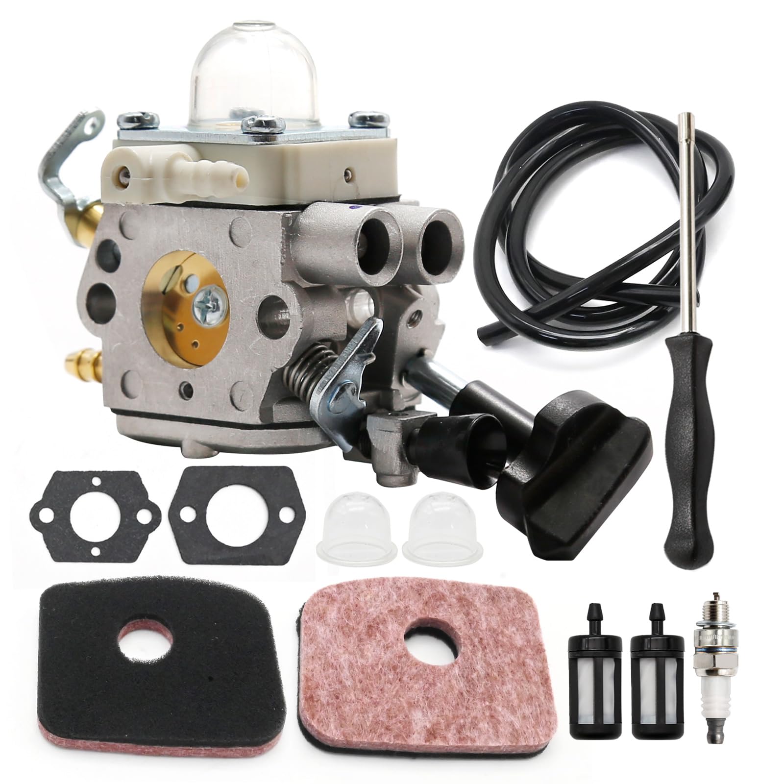 4241-120-0615 Kit Carburatore, Kit Filtro Aria per Soffiatore Foglie Stihl BG56 BG56C SH56 Sostituzione per Zama C1M-260 C1M-S260B 4241-120-0632 4241-120-0622 Carburatore Motore