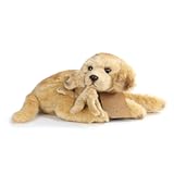 DEMDACO Yellow Lab and Pup Soft Golden 12 inch Plush Fabric Stuffed Figure Toy