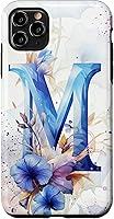 Vista 13 de Funda floral para iPhone 16 Morning Glory September Birth Flower Initial Letter M