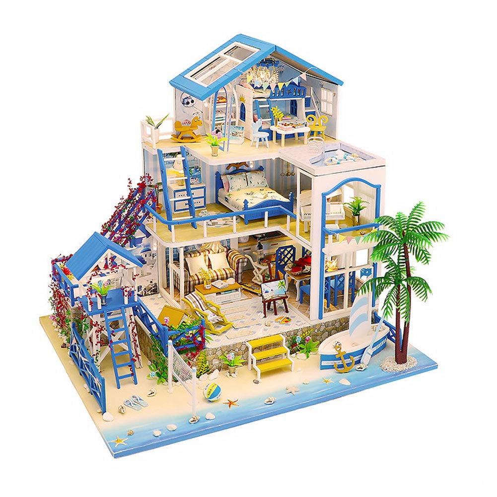 Model Kit Miniature Dollhouse Beach House, 46% OFF