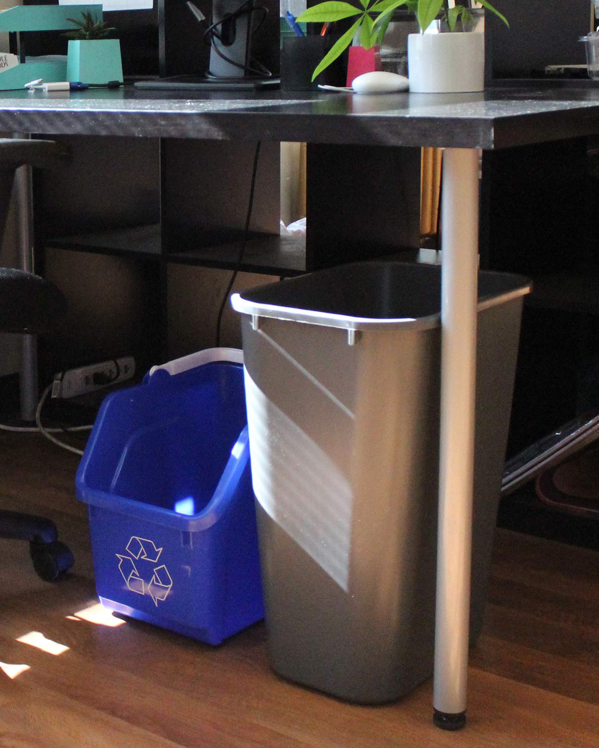 good natured Tall Recycle Bin for Kitchen, 41 Quart/39 Liter - Indoor Recycling Bins, Perfect for Home Use - Recycle Bin for Trash for Kitchen or Office