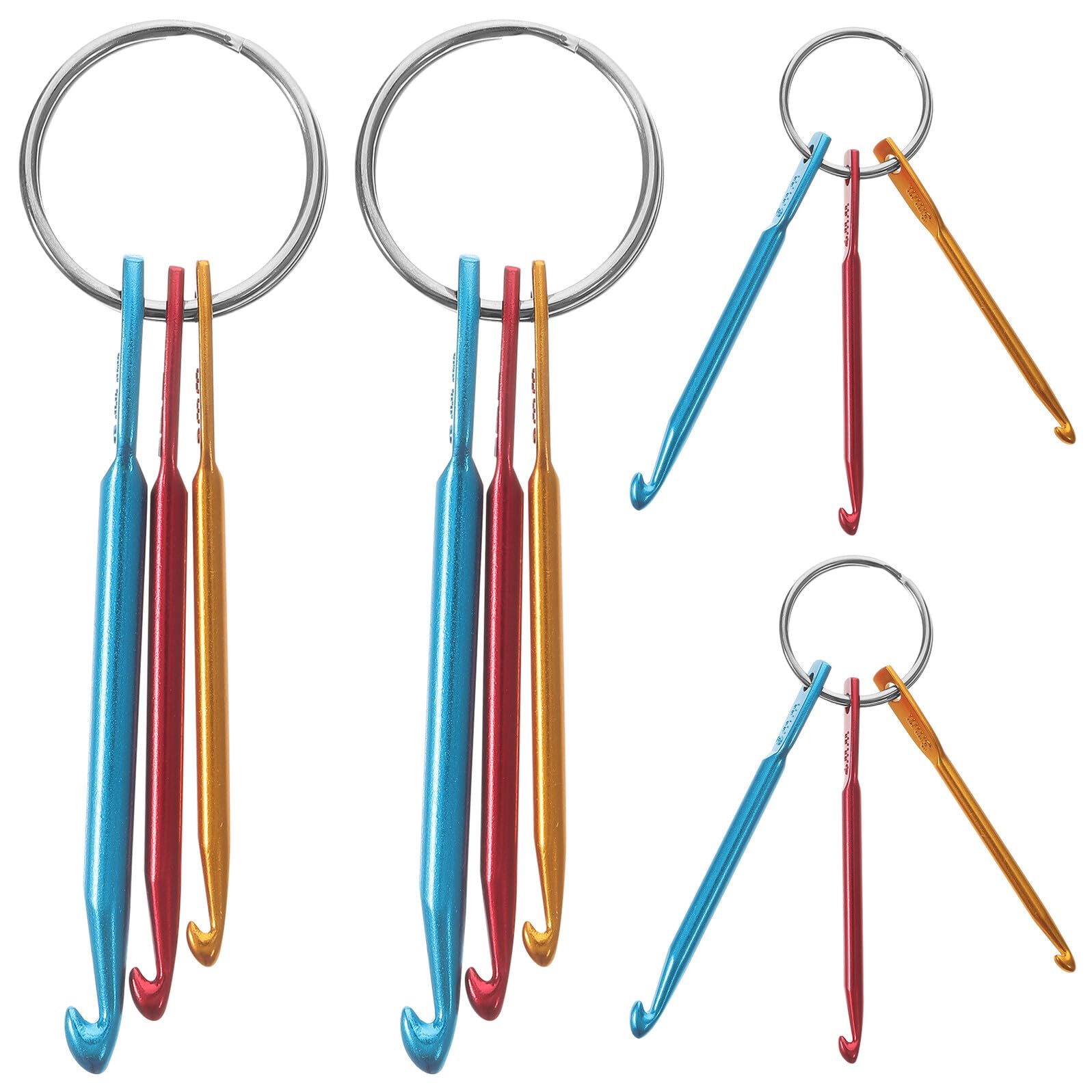DOITOOL 20 Pezzi Uncinetti Piccoli per Lavoro Maglia Portatile Strumenti Creativi per Intrecciare Accessori Ergonomici per Coperte Cappelli Sciarpe e Guanti