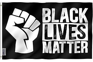 3x5 Feet White Lives Flag - Vivid Color and Fade Proof Canvas Header BLM