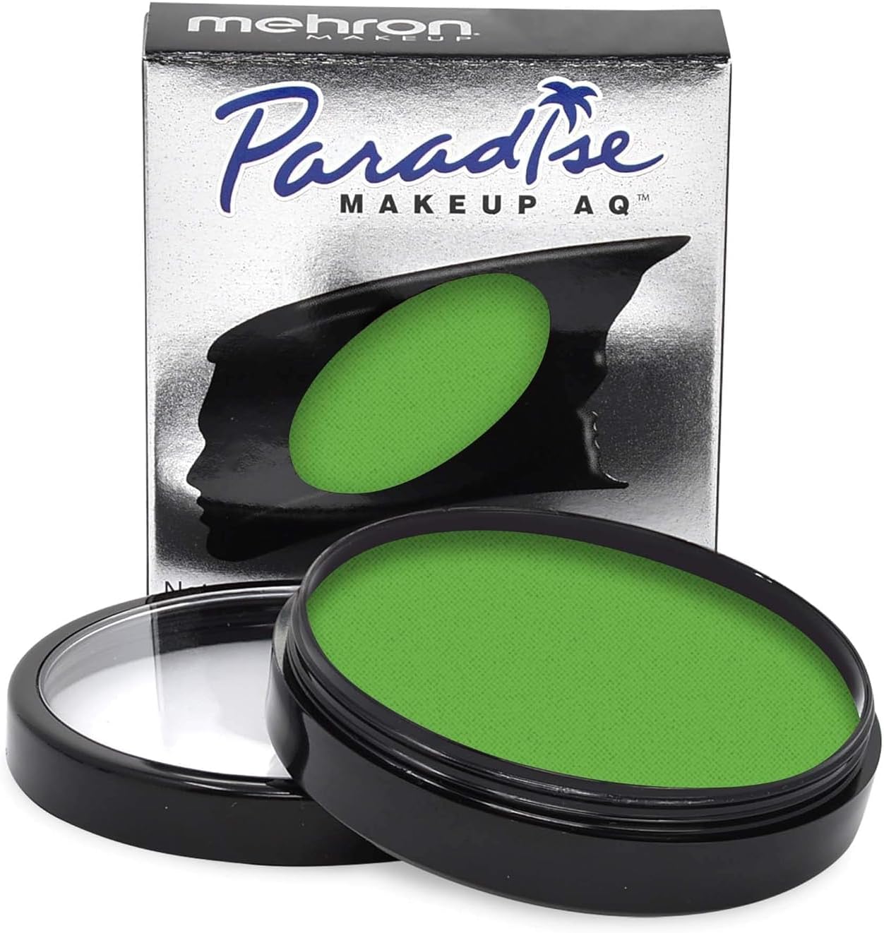 Makeup Paradise Makeup AQ Refill Size | Stage & Screen Performance, Face & Body Painting, Beauty, Cosplay, and Halloween | Water Activated Face Paint, Body Paint 1.4 oz (40 g) - Light Green