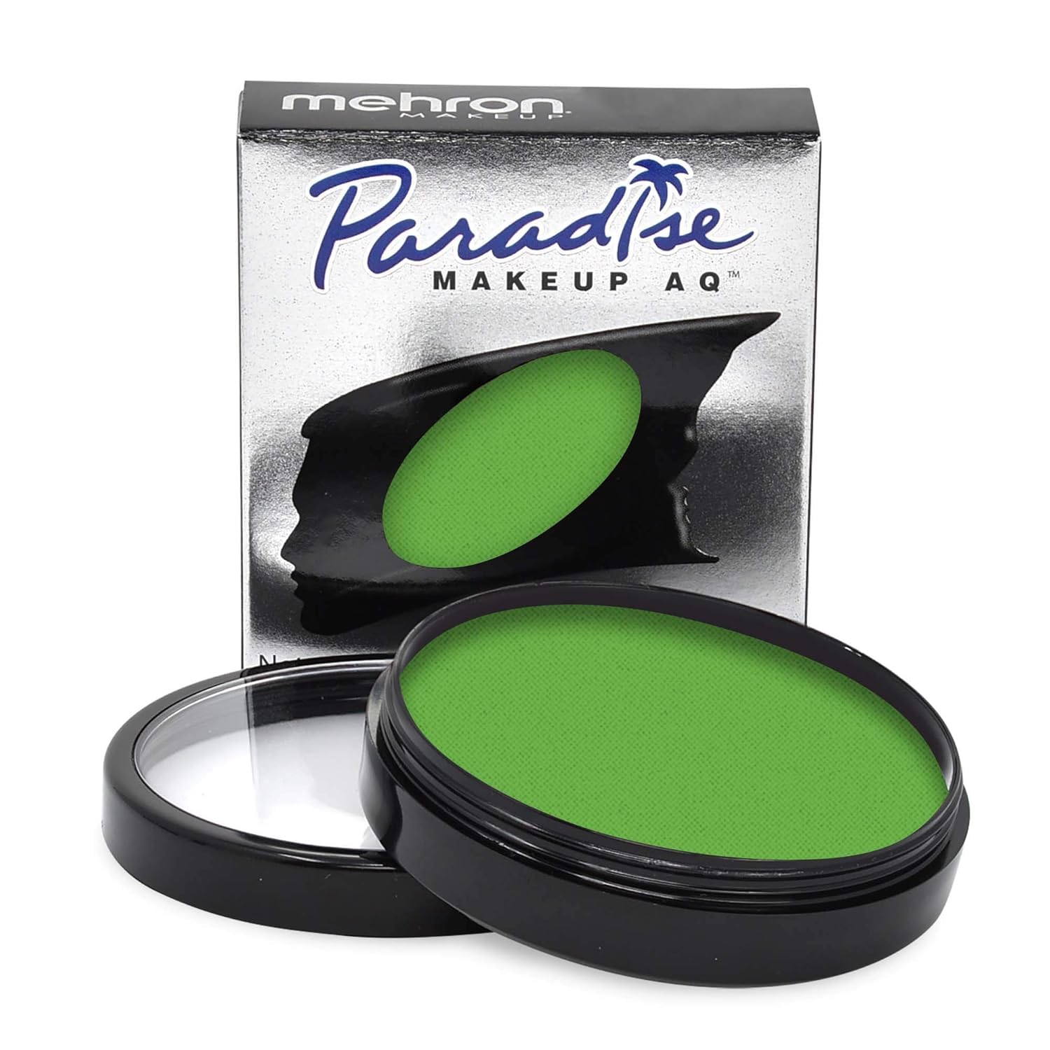 Makeup Paradise Makeup AQ Refill Size | Stage & Screen Performance, Face & Body Painting, Beauty, Cosplay, and Halloween | Water Activated Face Paint, Body Paint 1.4 oz (40 g) - Light Green