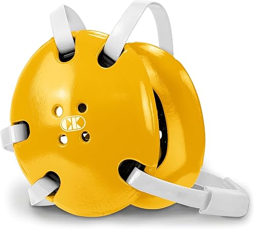 Vista 113 de Cliff Keen Signature Protector para la cabeza, para lucha libre Vegas Oro / Blanco