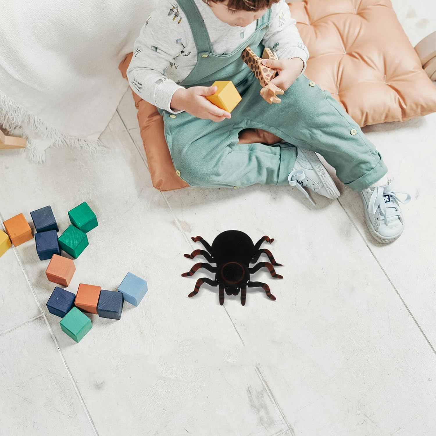 Remote Wall Climbing Spider Electronic Simulation Joke Prank with Remote Realistic Crawling Action for Adults Fun Practical Joke Gadget