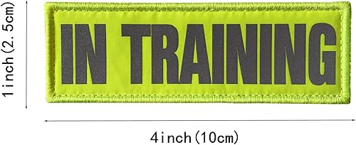 Miniatura 9 de JUJUPUPS Parches reflectantes para perro, paquete de 2 unidades, para perros de servicio, en entrenamiento, no etiquetas para parches de gancho y