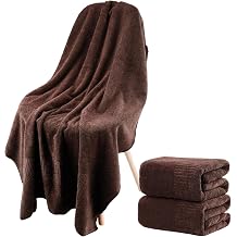 SEISSO 4 Pack Bath Towels Set Extra Large 63 x 35 in, Oversized Bath Sheets 70% Polyester 30% Viscose, Ultra Soft Absorbent Quick Dry Shower Towel for Bathroom 4, Baby Blue