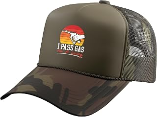 I Pass Gas for A Living Gas Station Attendant Gasoline Fuel Trucker Hat with Adjustable Mesh Back
