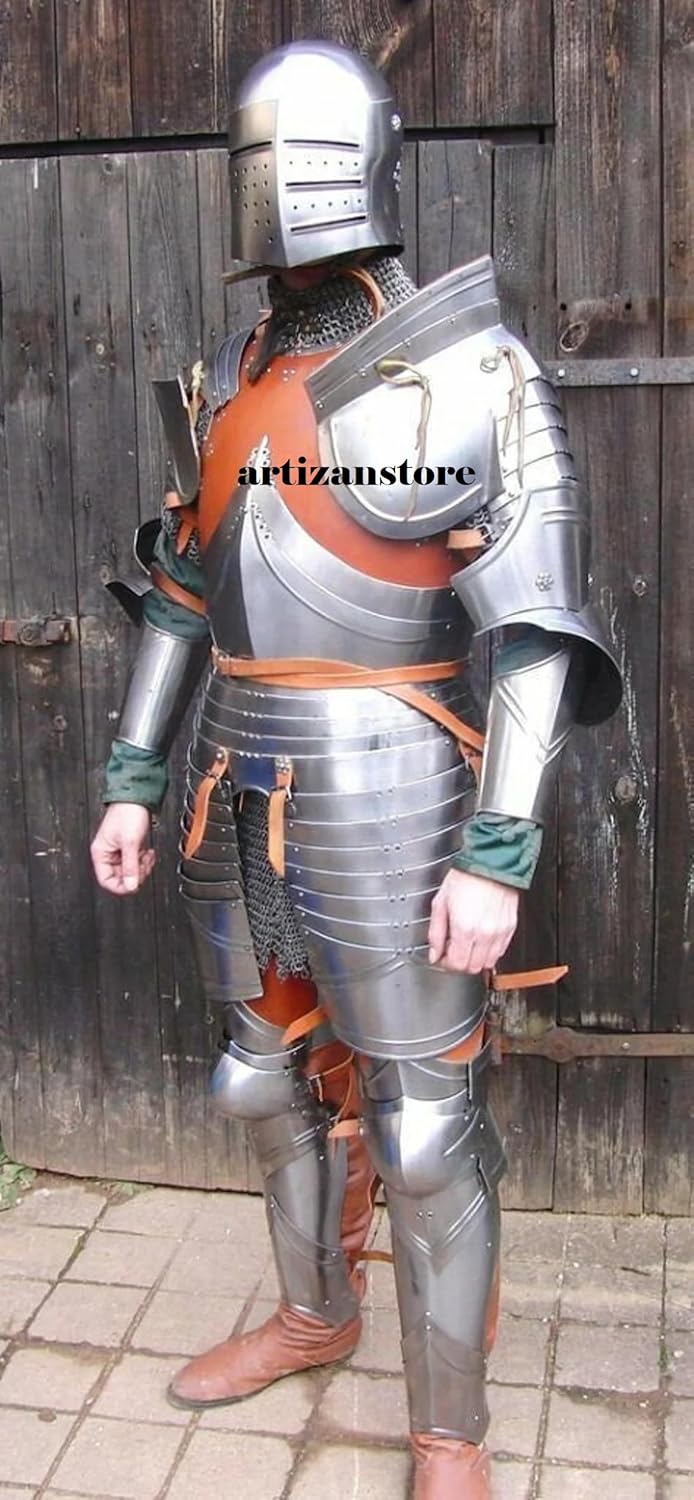 ARTIZANSTORE Medieval Full Gothic Full Suit Of Armor Heavy Costume For wearable Roleplay Full Body Suit Of Armour | Halloween Costume