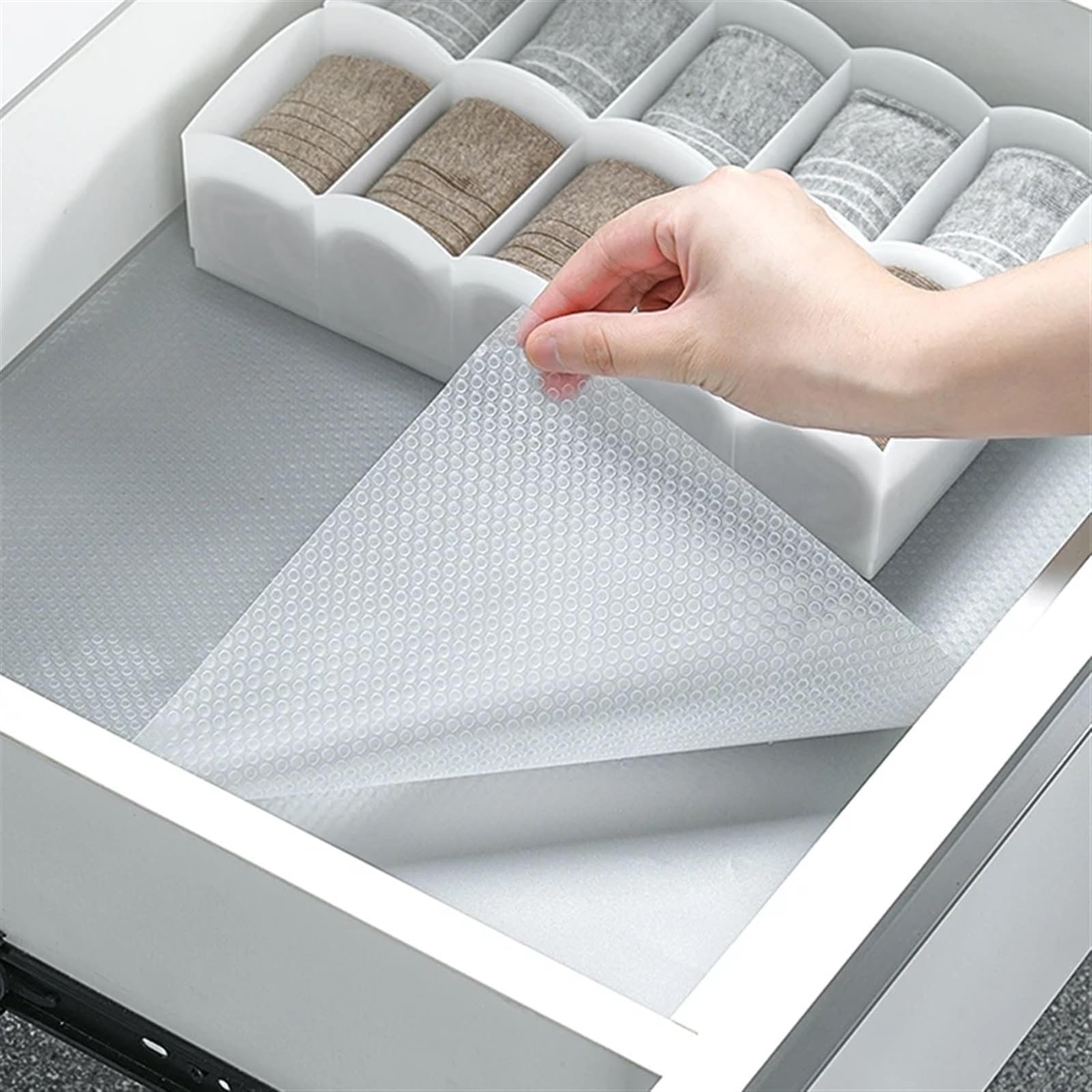 Küchenschubladenmatten Schubladenmatte, Regalabdeckung, Schrankmatte, ölbeständige Einlage, rutschfeste, wasserdichte Schrank-Tischset, Tischunterlage aus Papier (Color : Pink, Size : 150x60cm)