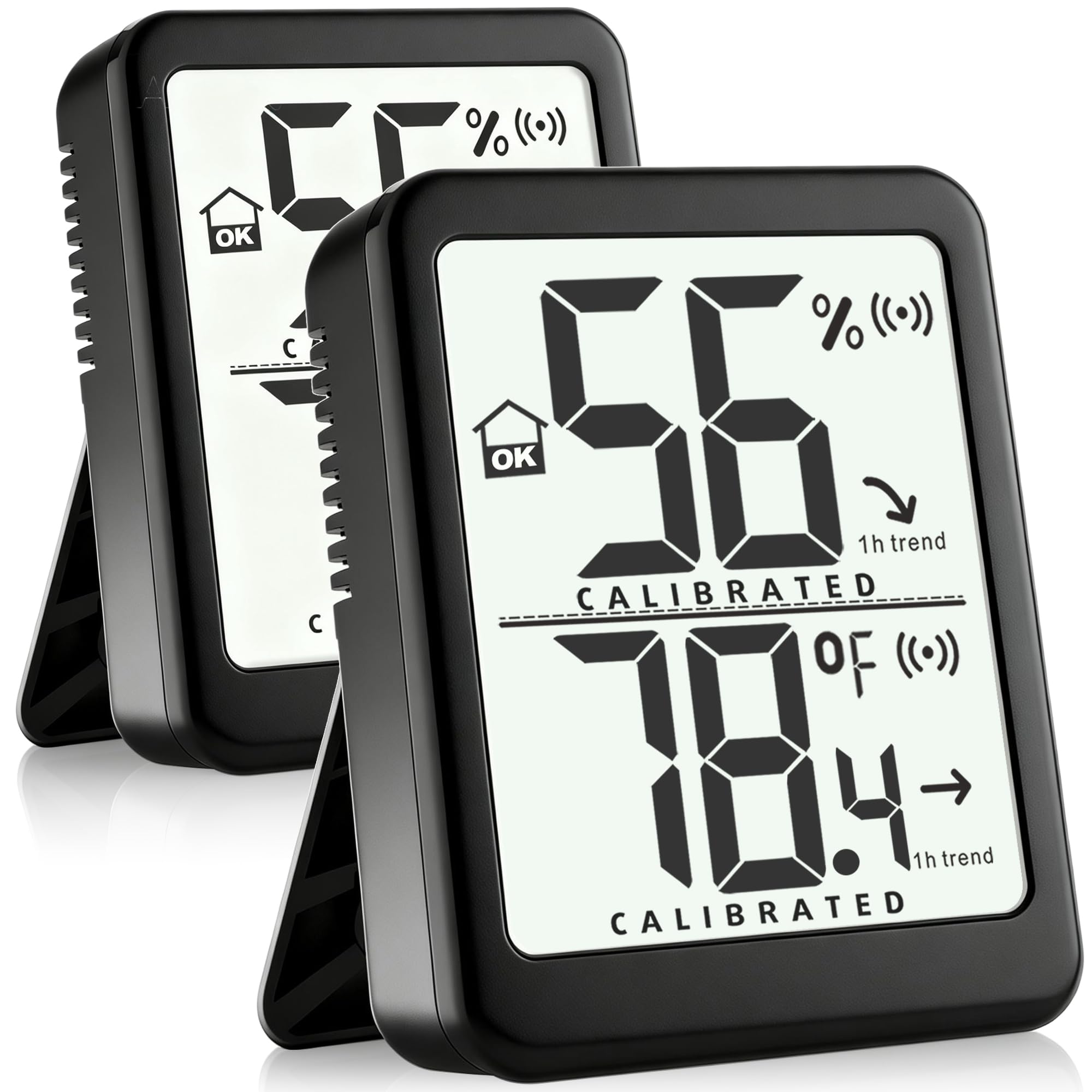 Room Thermometer, 2 Pack Digital Indoor Temperature and Humidity Gauge Mini Hygrometer for Room, Nursery, Terrarium, Incubator, Greenhouse-image-26