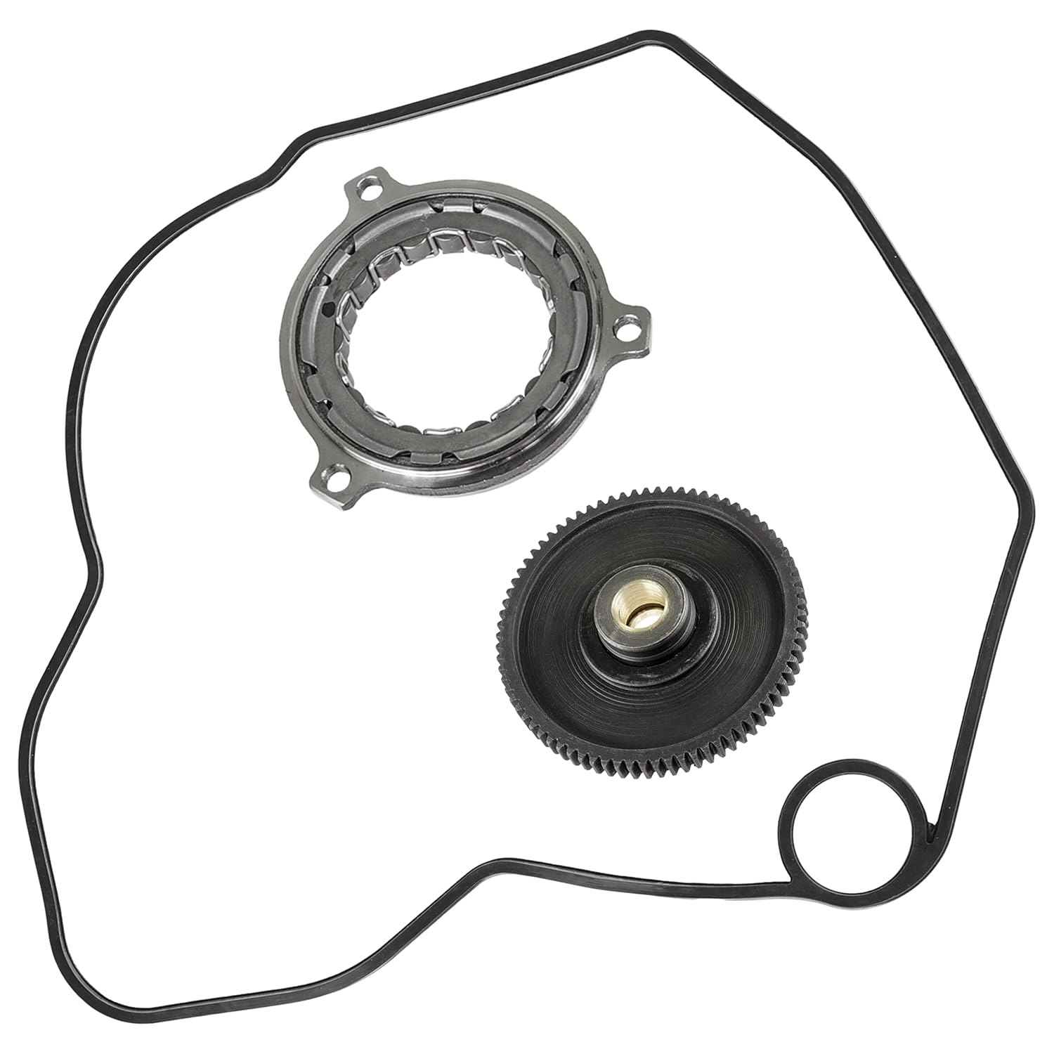Caltric Starter Clutch and Driven Gear with Gasket Compatible with Polaris RZR Xp 1000 / Xp 4 1000 2014