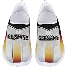 Jeiento Global Soccer Cup Theme Shoes for Men Women Mesh Athletic Sneakers Casual Walking Shoes Unisex Slip-on Sneaker Flat Loafers for Business