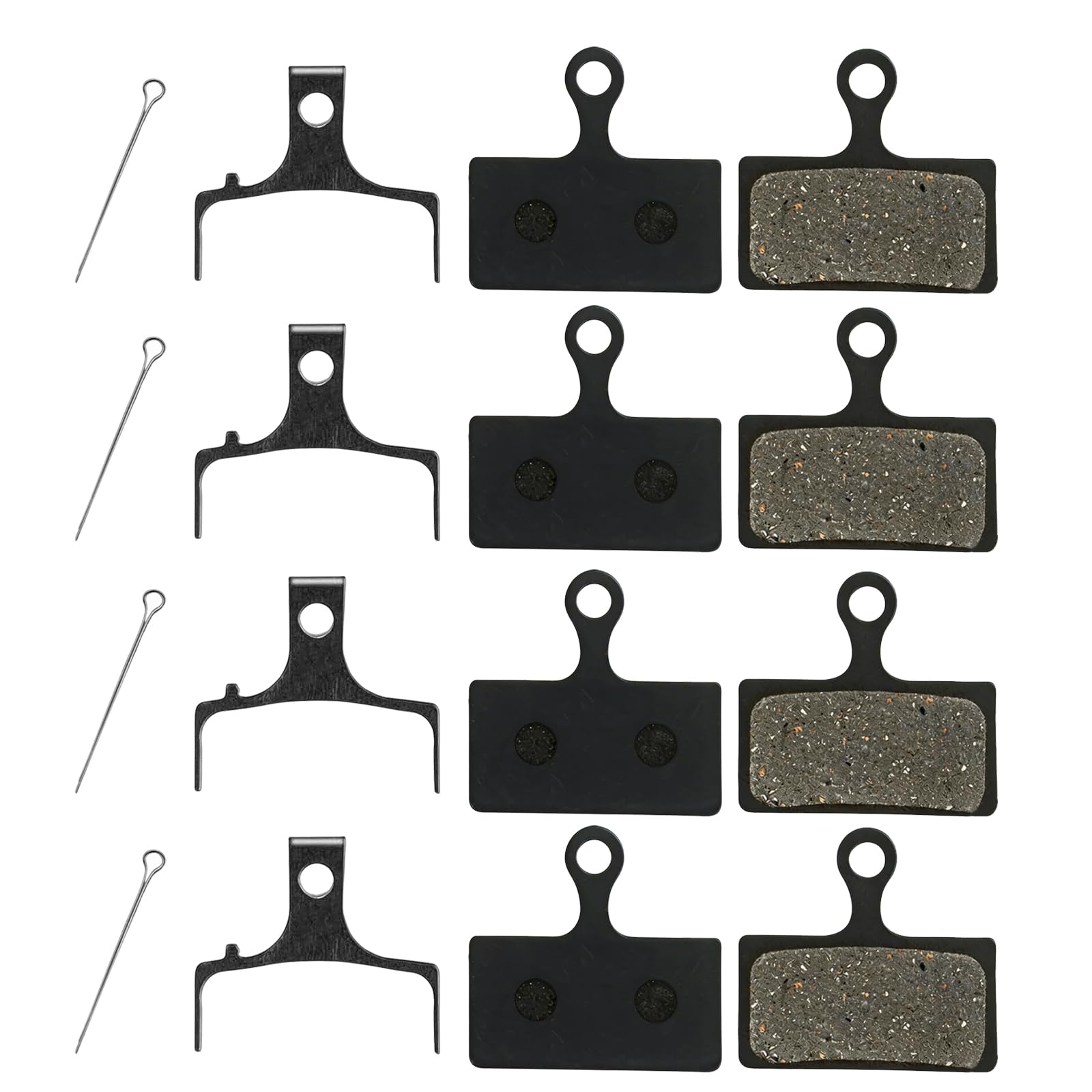 4 pary Klocki hamulcowe kompatybilne z Shimano G01S G02S G03S G01A G02A XT XTR SLX Deore Alfine Road I Ciche klocki z żywicy organicznej I do roweru elektrycznego, hybrydowego MTB