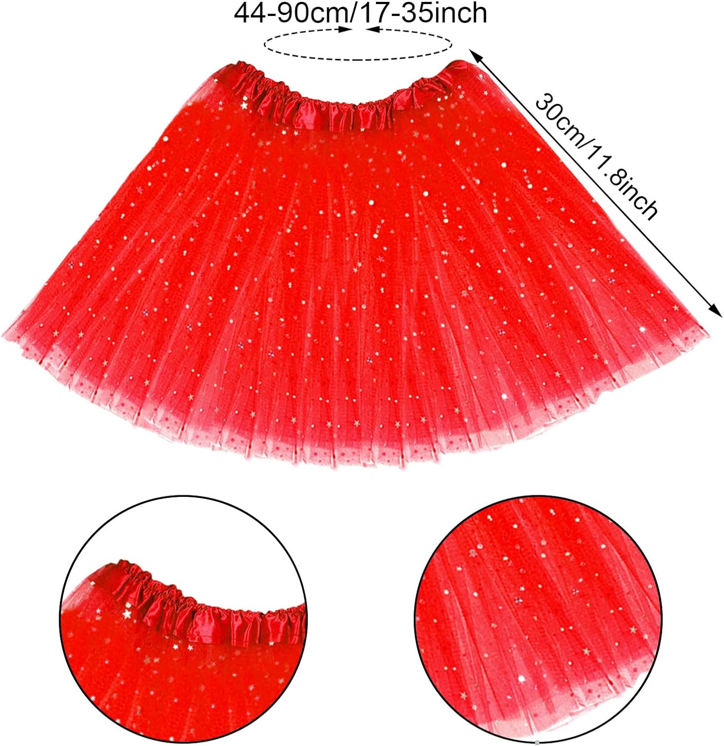 Layered Tulle Tutu Skirt with Hairbow Ballet Dressing Up Princess Ballet Tutu Skirt Halloween Mardi Gras