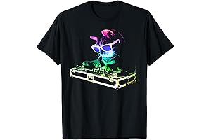 HOUSE CAT (Rainbow DJ Cat Kitty) T-shirt: The Purrfect Fashion Statement for Cat Lovers