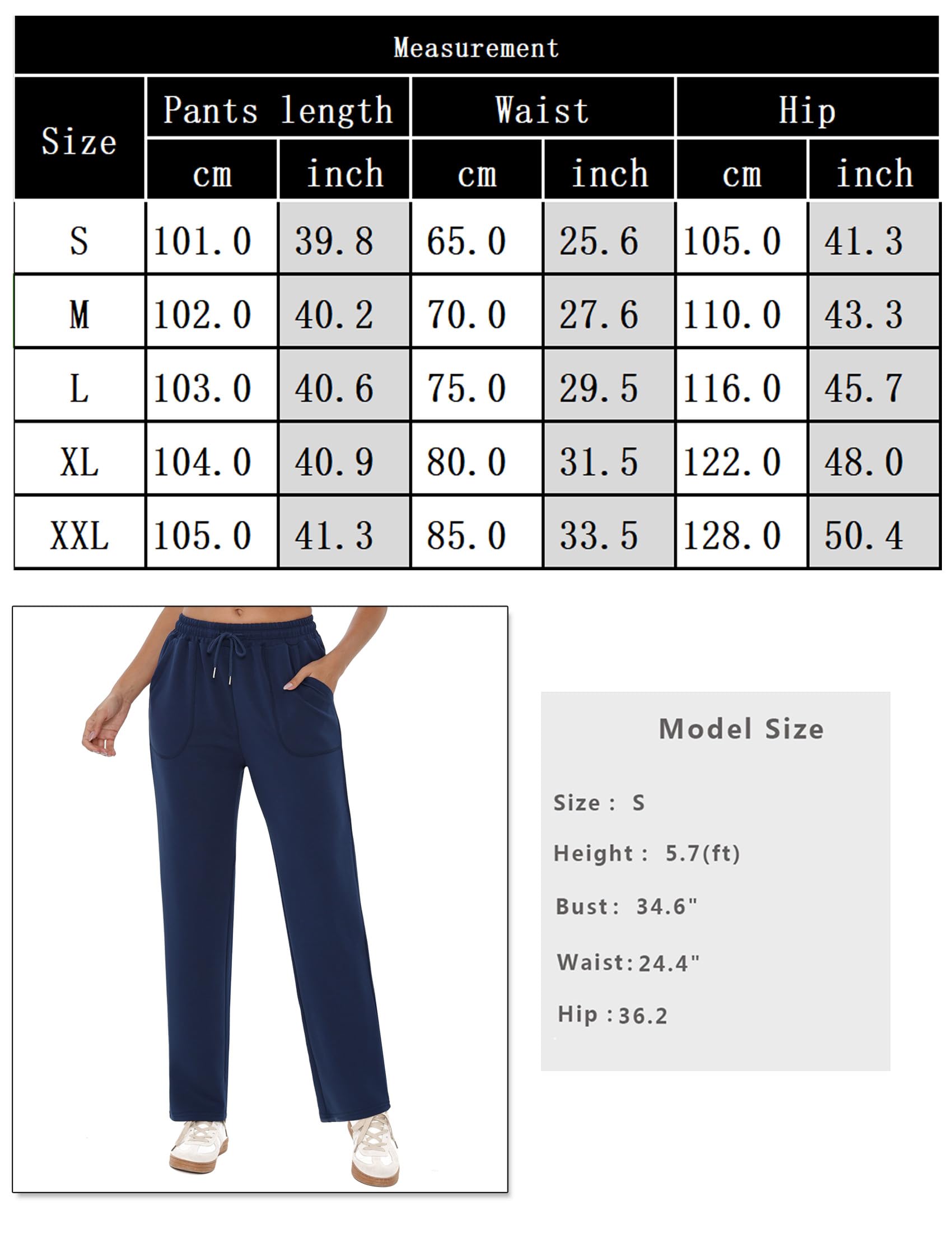 Pantaloni Tuta Donna Comodi Pantaloni Sportivi Vita Alta Pantaloni Larghi con Tasche Pantaloni Yoga Leggeri Pantaloni Jogging S-XXL
