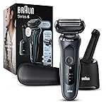 Braun Series 6 6075cc Electric Shaver with SmartCare Center and Precision Trimmer, Wet & Dry, Rechargeable, Cordless Foil Shaver, Black